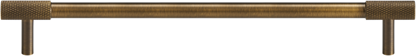 KENSWICK KNURLED CABINET PULL IN ANTIQE BRASS