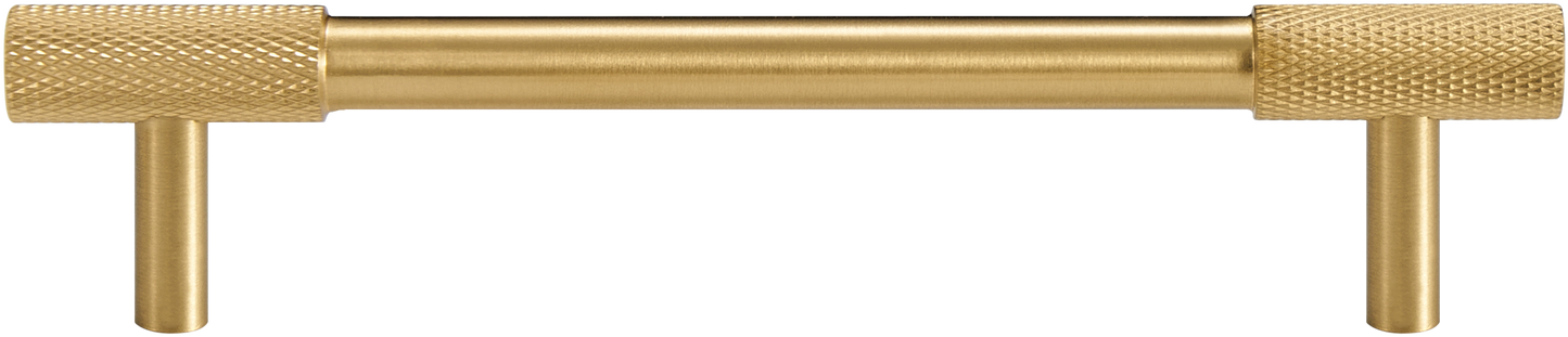 KENSWICK KNURLED CABINET PULL IN BRUSHED BRASS