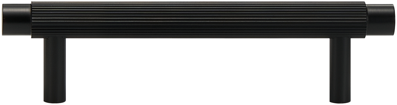SOHO FLUTED CABINET PULL IN MATTE BLACK