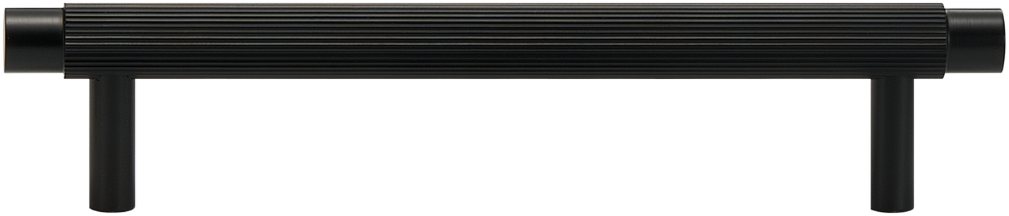 SOHO FLUTED CABINET PULL IN MATTE BLACK