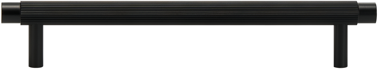 SOHO FLUTED CABINET PULL IN MATTE BLACK