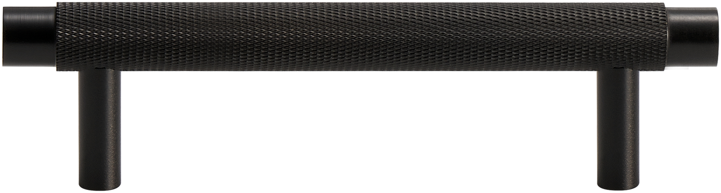 MERCER KNURLED CABINET PULL IN MATTE BLACK