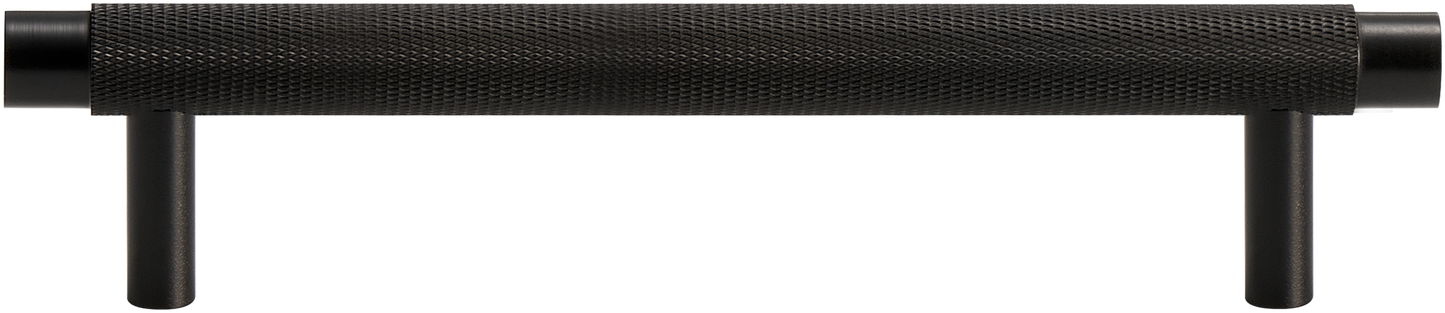 MERCER KNURLED CABINET PULL IN MATTE BLACK