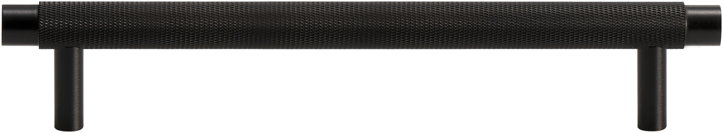 MERCER KNURLED CABINET PULL IN MATTE BLACK