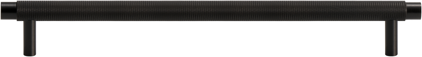 MERCER KNURLED CABINET PULL IN MATTE BLACK