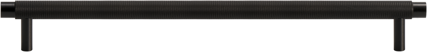 MERCER KNURLED CABINET PULL IN MATTE BLACK