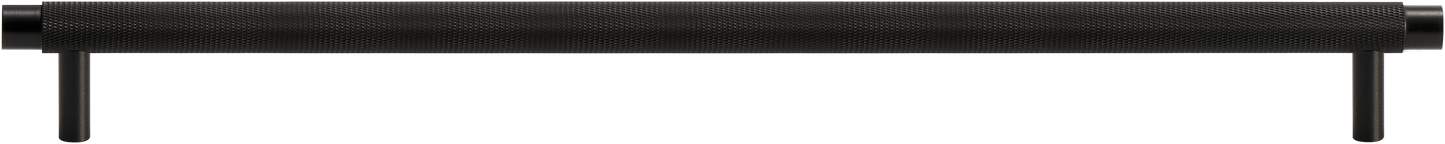 MERCER KNURLED CABINET PULL IN MATTE BLACK
