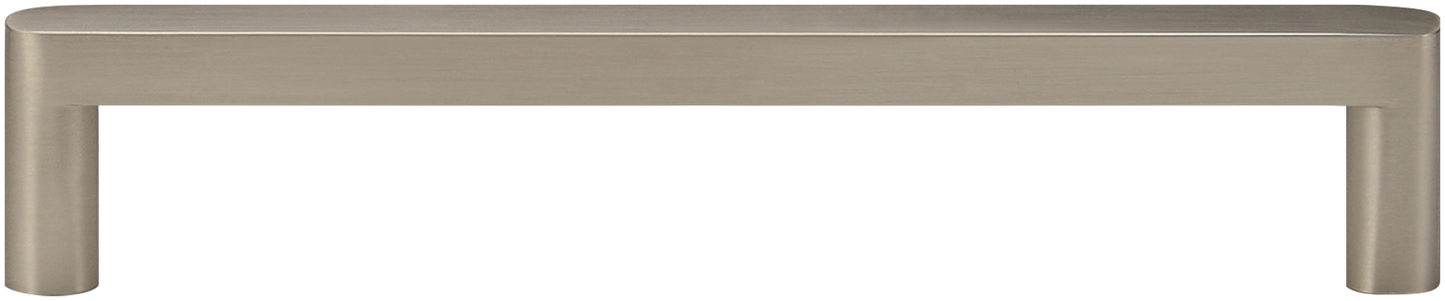 ASTOR SLIM FLAT-FRONT BRASS CABINET PULL IN BRUSHED NICKEL