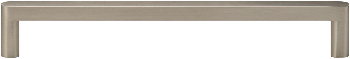 ASTOR SLIM FLAT-FRONT BRASS CABINET PULL IN BRUSHED NICKEL