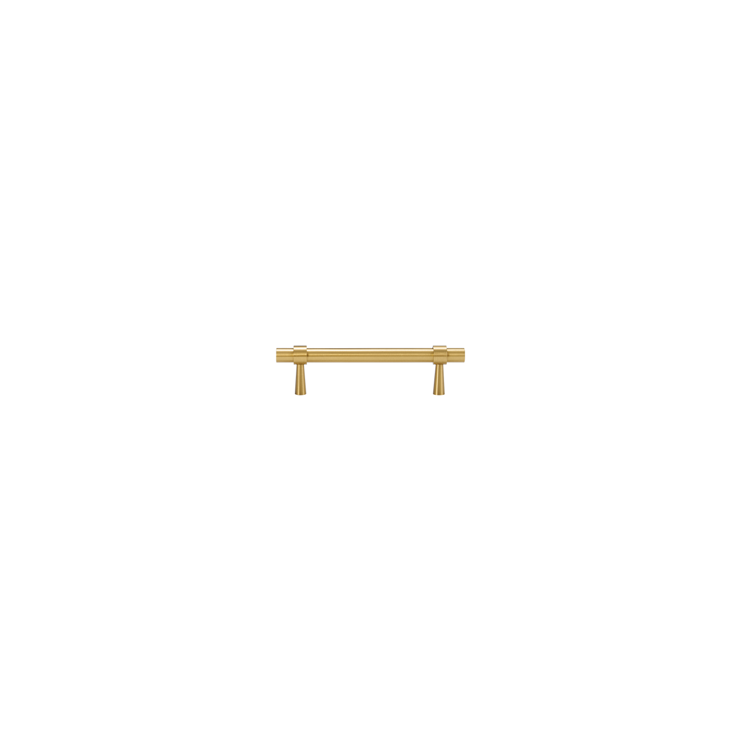 HUDSON TUBULAR BRASS CABINET PULL IN BRUSHED BRASS