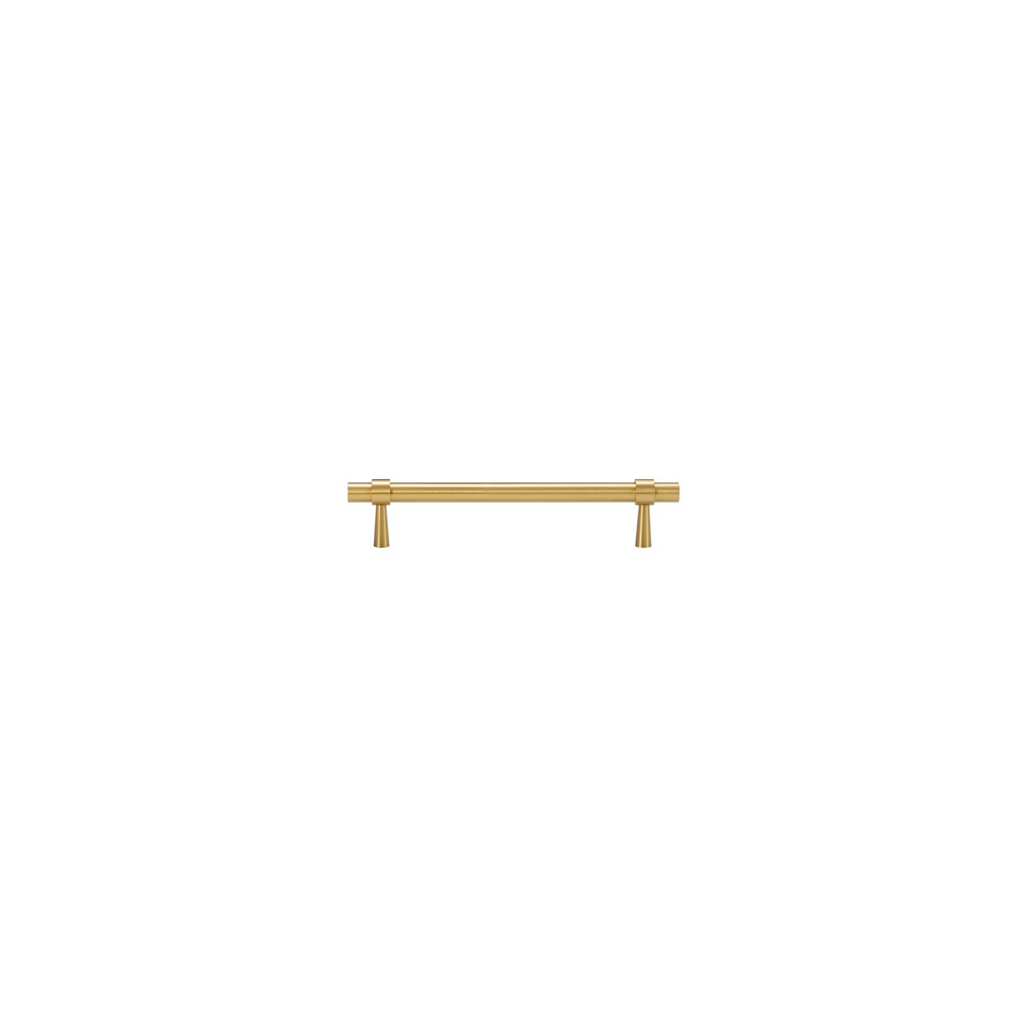 HUDSON TUBULAR BRASS CABINET PULL IN BRUSHED BRASS