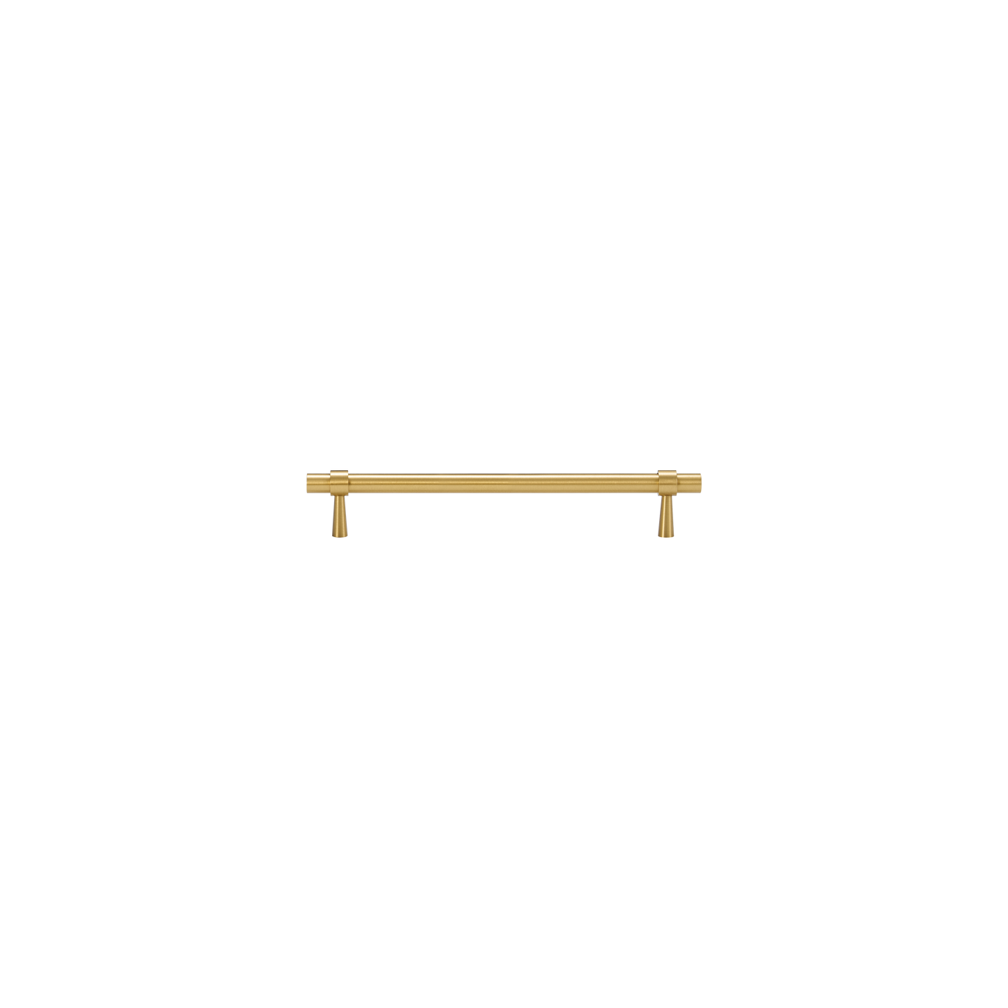 HUDSON TUBULAR BRASS CABINET PULL IN BRUSHED BRASS