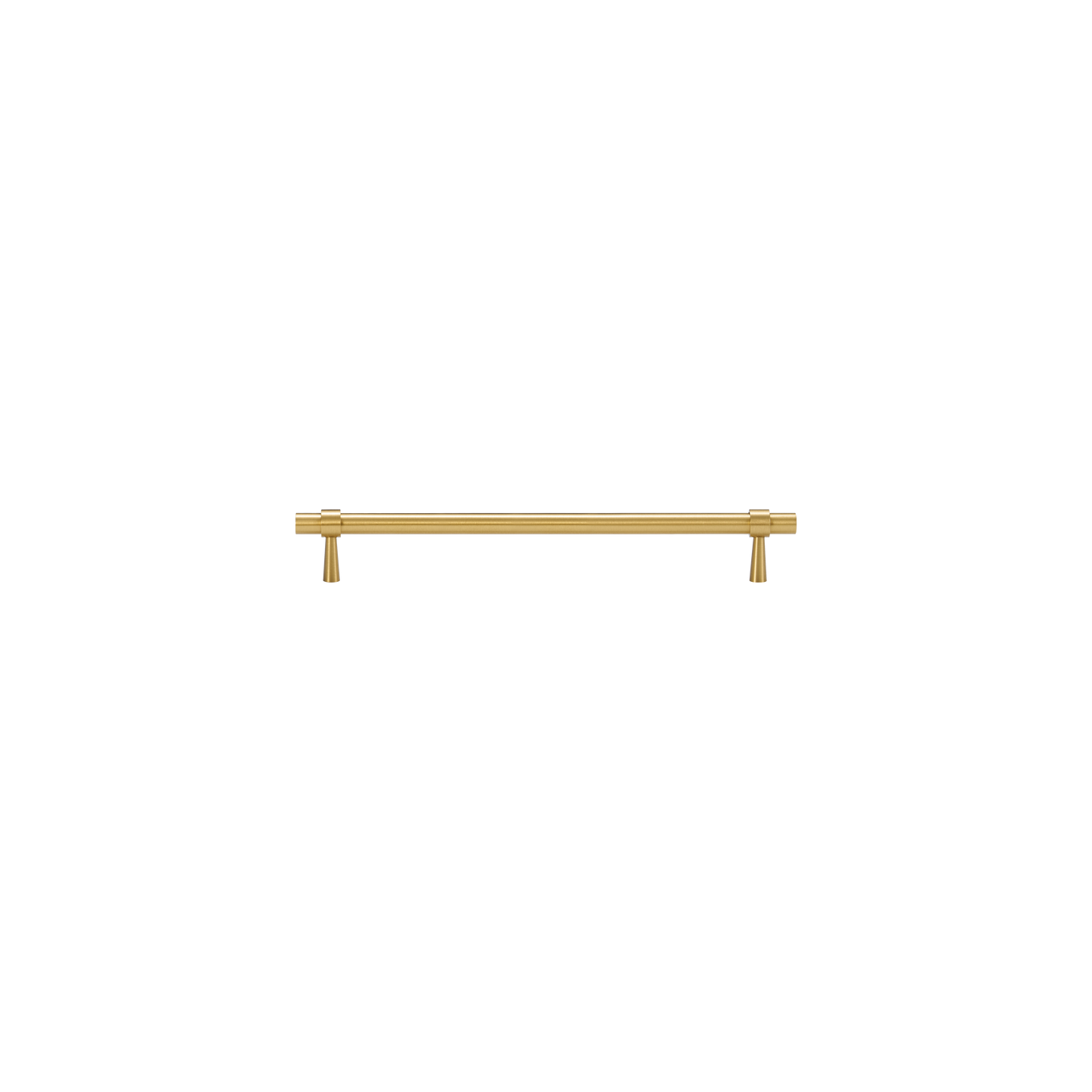 HUDSON TUBULAR BRASS CABINET PULL IN BRUSHED BRASS