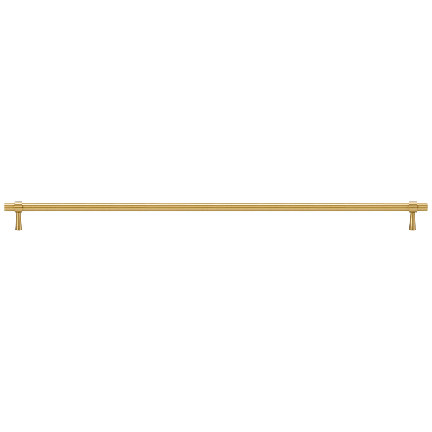 HUDSON TUBULAR BRASS CABINET PULL IN BRUSHED BRASS