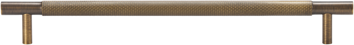 MERCER KNURLED ANTIQUE BRASS CABINET PULL