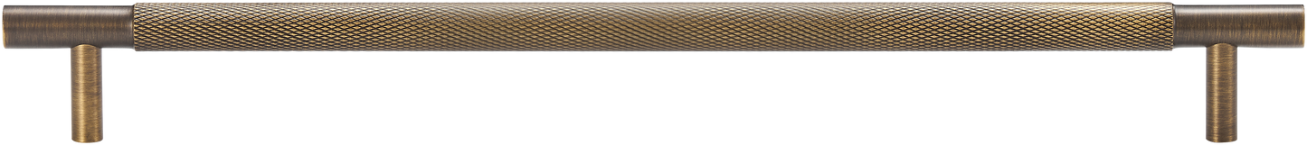 MERCER KNURLED ANTIQUE BRASS CABINET PULL