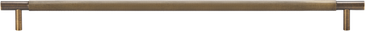 MERCER KNURLED ANTIQUE BRASS CABINET PULL