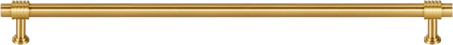 RIVINGTON RIBBED POLISHED BRASS CABINET PULL