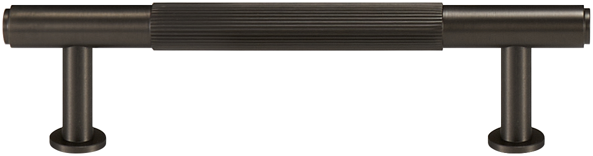 GRAMERCY FLUTED BRASS CABINET PULL IN GUNMETAL