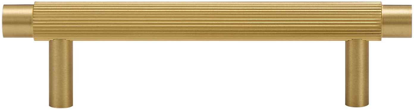 SOHO FLUTED CABINET PULL IN MATTE BRASS