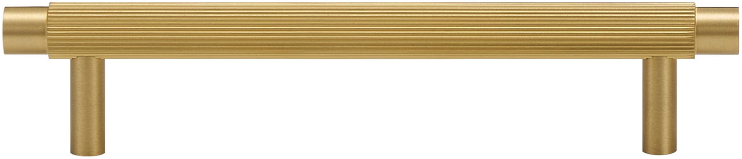 SOHO FLUTED CABINET PULL IN MATTE BRASS