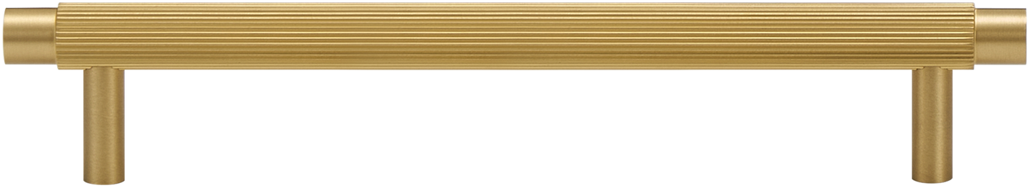SOHO FLUTED CABINET PULL IN MATTE BRASS