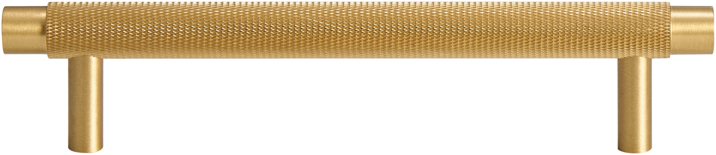 MERCER KNURLED CABINET PULL IN MATTE BRASS