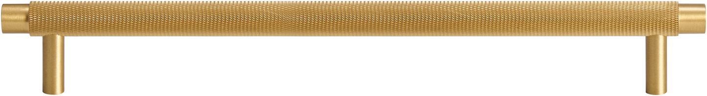 MERCER KNURLED CABINET PULL IN MATTE BRASS