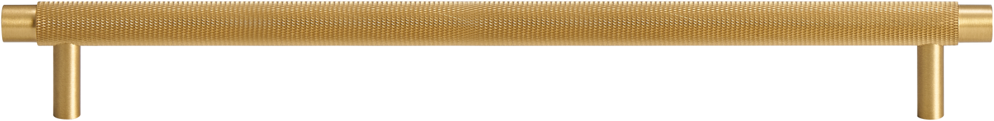 MERCER KNURLED CABINET PULL IN MATTE BRASS
