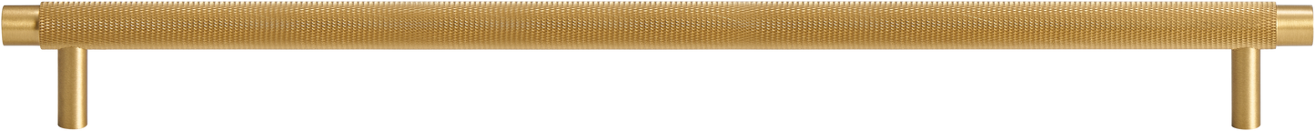 MERCER KNURLED CABINET PULL IN MATTE BRASS