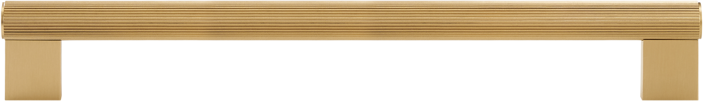 STRATTON FLUTED BRASS CABINET PULL