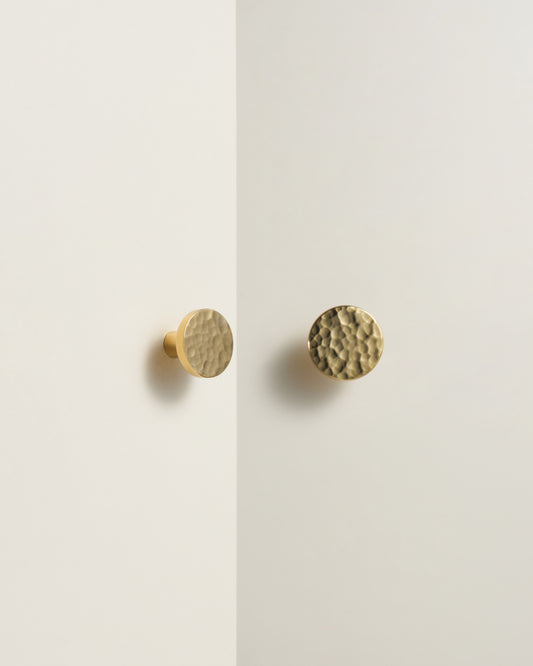HAWTHORNE HAMMERED DISC SHAPE KNOB
