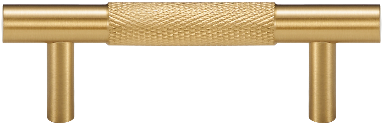 MERCER KNURLED BRUSHED BRASS PULL