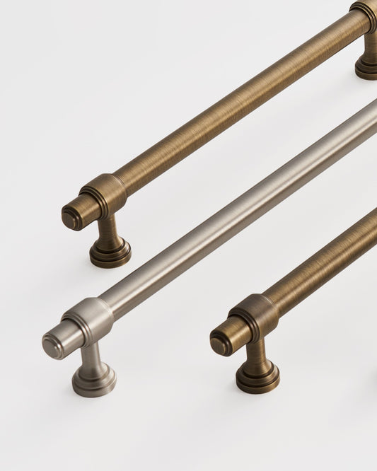 BURLINGTON TURNED-END PULL IN BRUSHED NICKEL