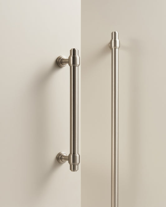 BURLINGTON TURNED-END PULL IN BRUSHED NICKEL