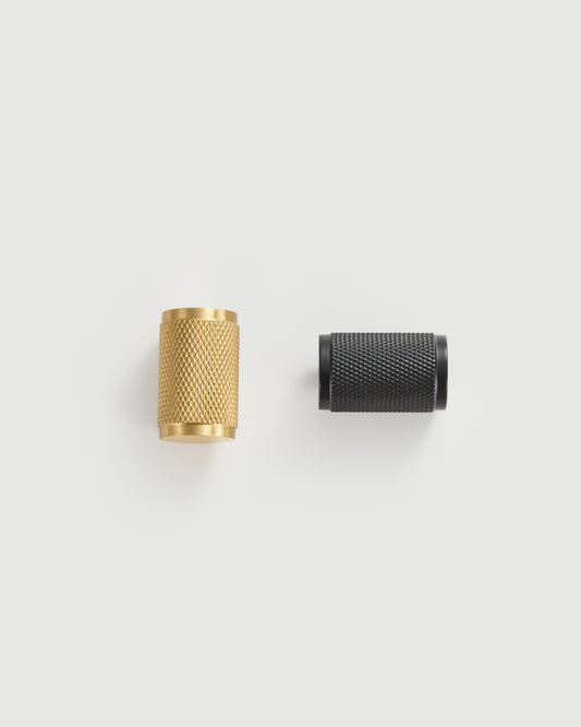 MERCER KNURLED BRASS CABINET KNOB