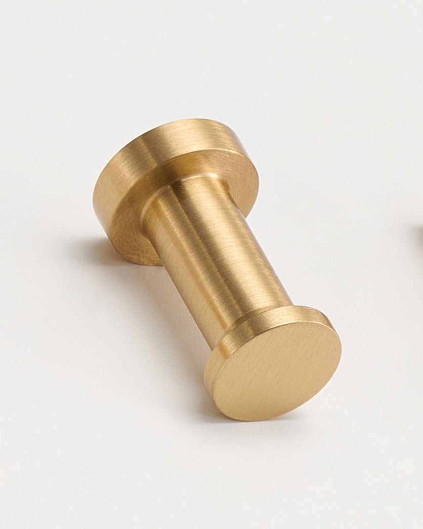 MONACO DECORATIVE HOOKS IN BRUSHED BRASS