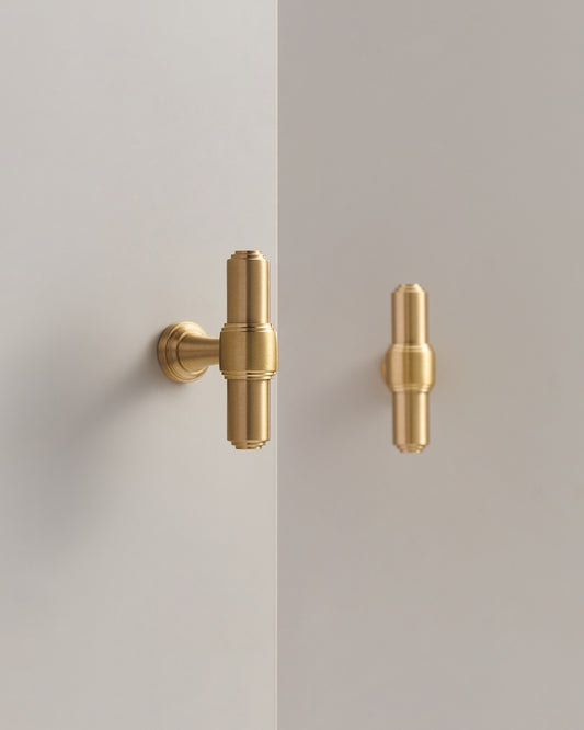 BURLINGTON BRASS T-BAR CABINET PULL