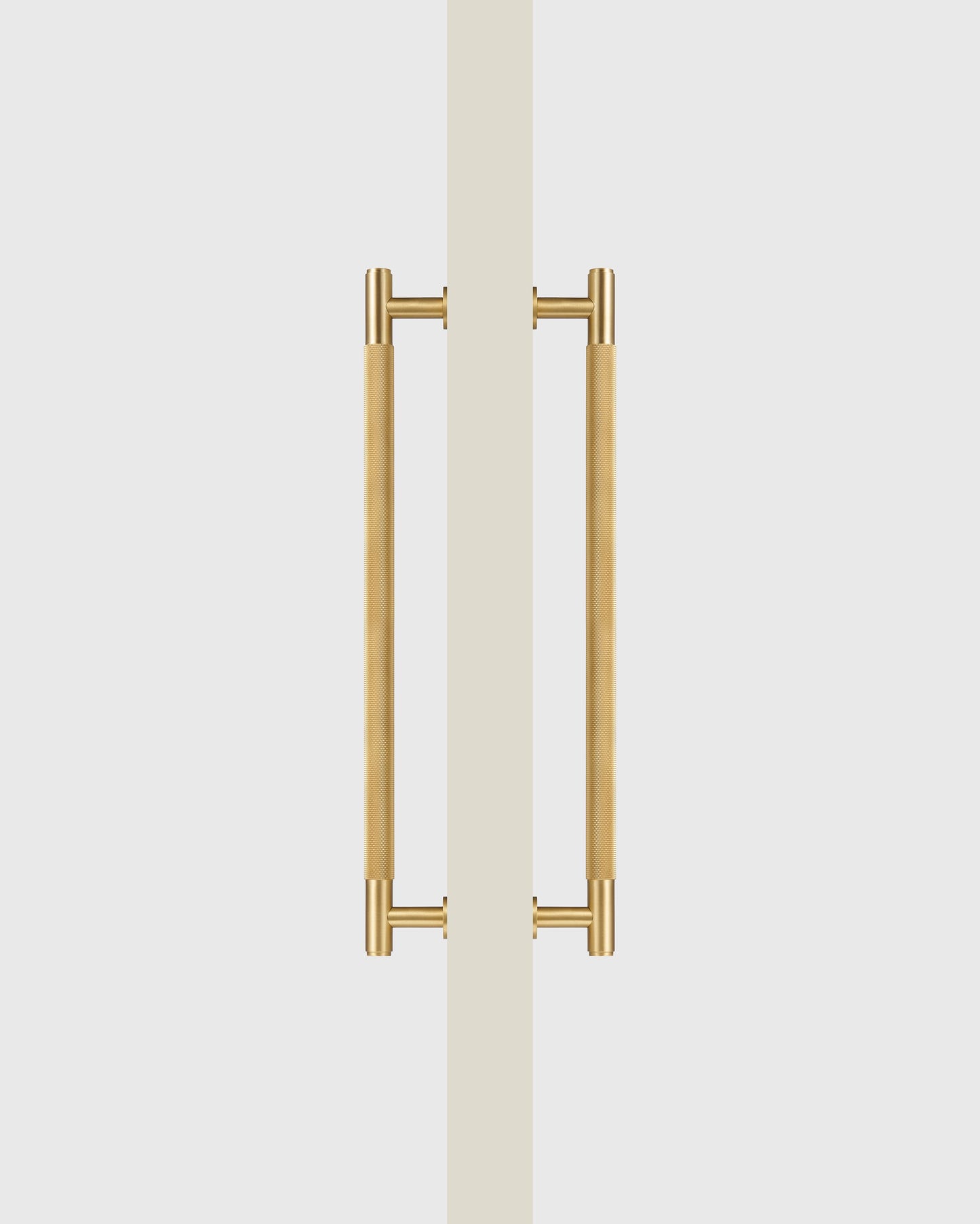 SOHO BRUSHED BRASS KNURLED DOOR PULL