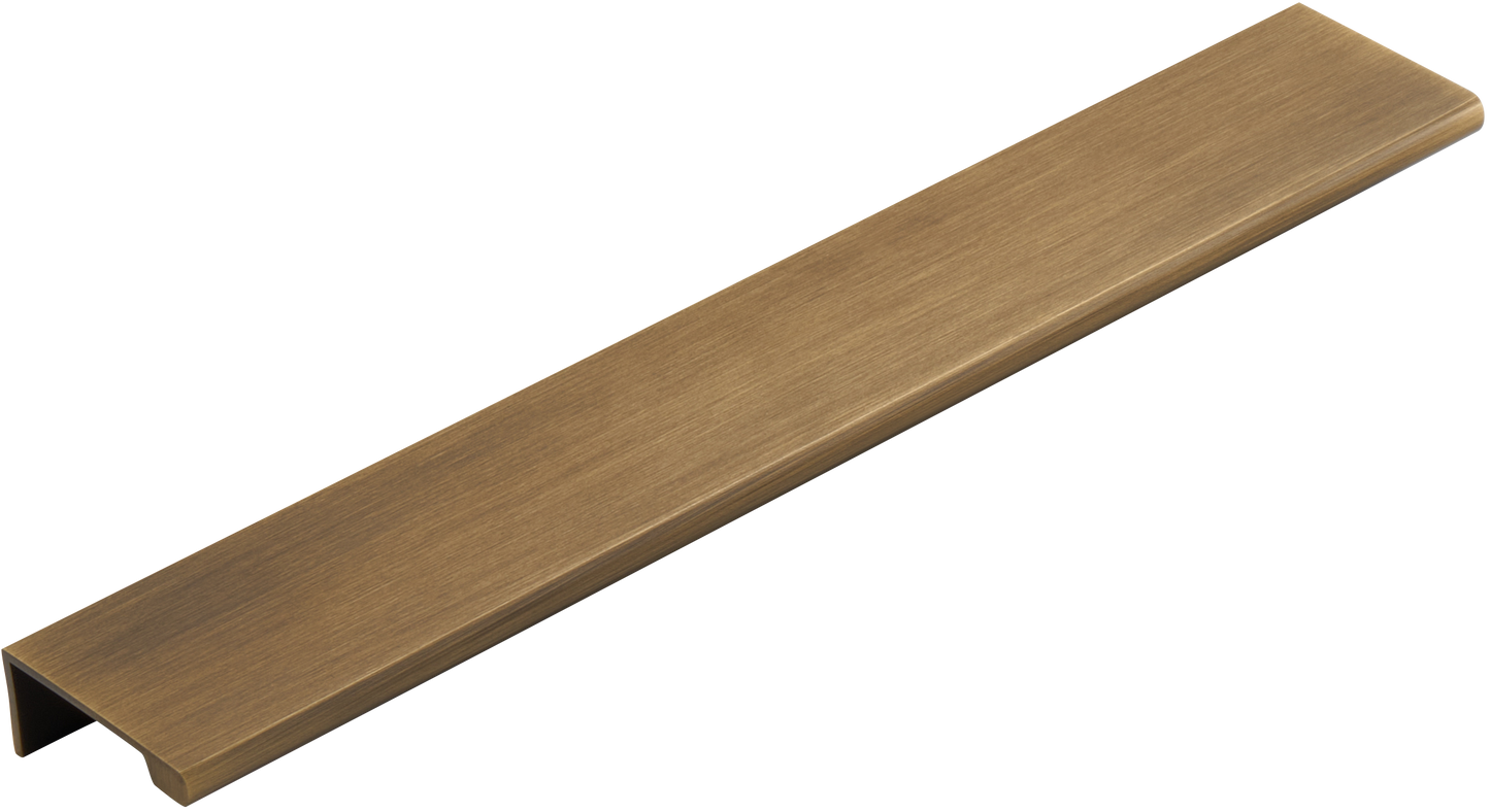 BOWERY EDGE PULL IN ANTIQUE BRASS