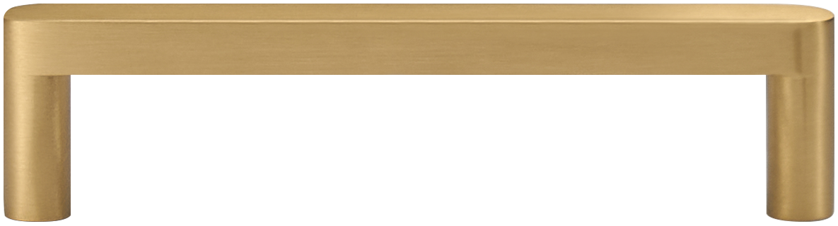 ASTOR SLIM FLAT-FRONT BRASS CABINET PULL IN BRUSHED BRASS