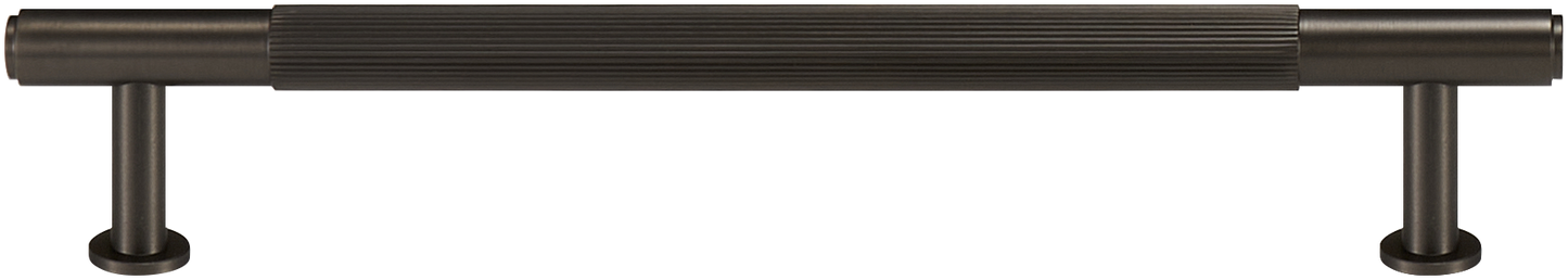 GRAMERCY FLUTED BRASS CABINET PULL IN GUNMETAL