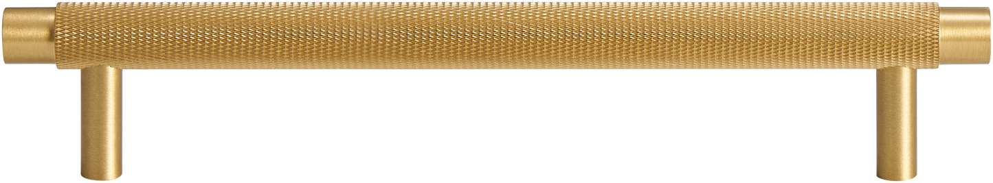 MERCER KNURLED CABINET PULL IN MATTE BRASS